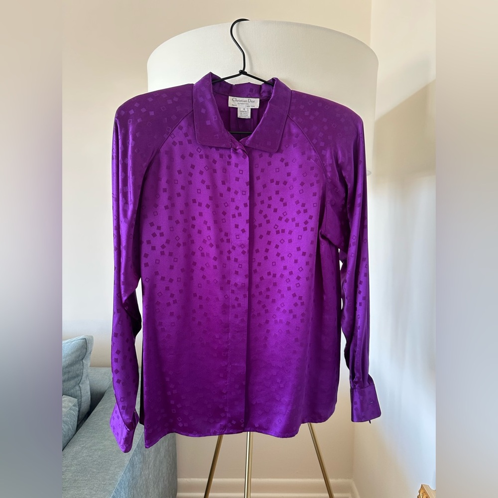 Christian Dior 100% Silk Blouse